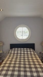 circular bedroom shutter