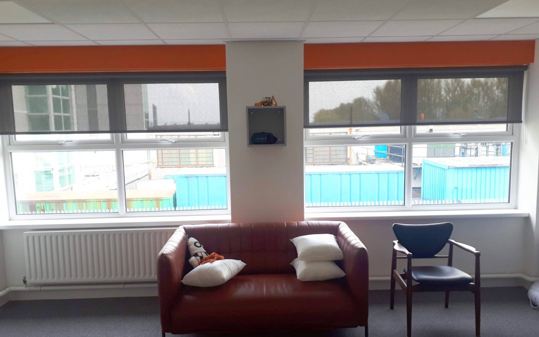 Roller Blinds installed in Office in Tallaght