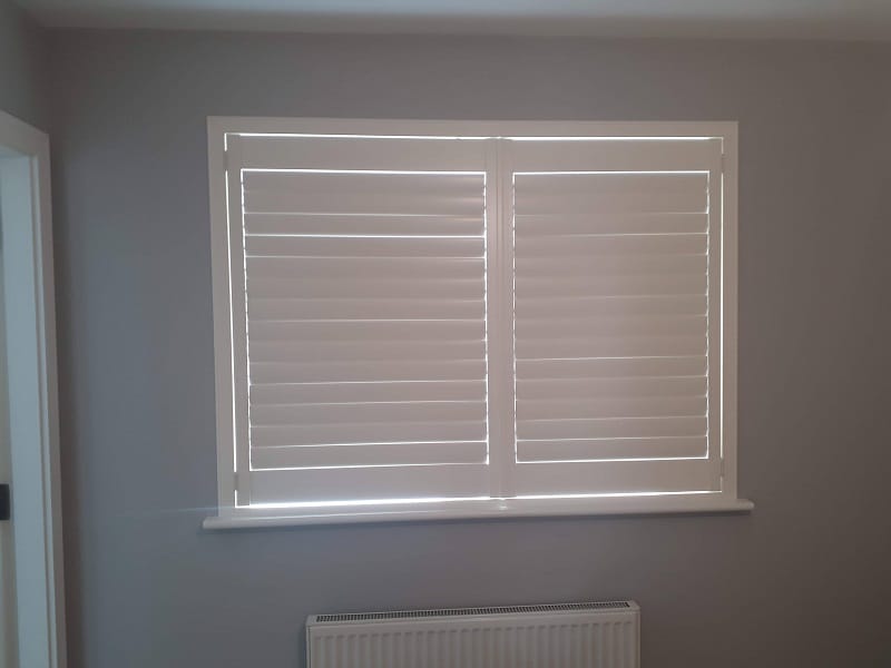 White Plantation Shutters fitted in Diswellstown Manor, Hamilton Park, Dublin 15.