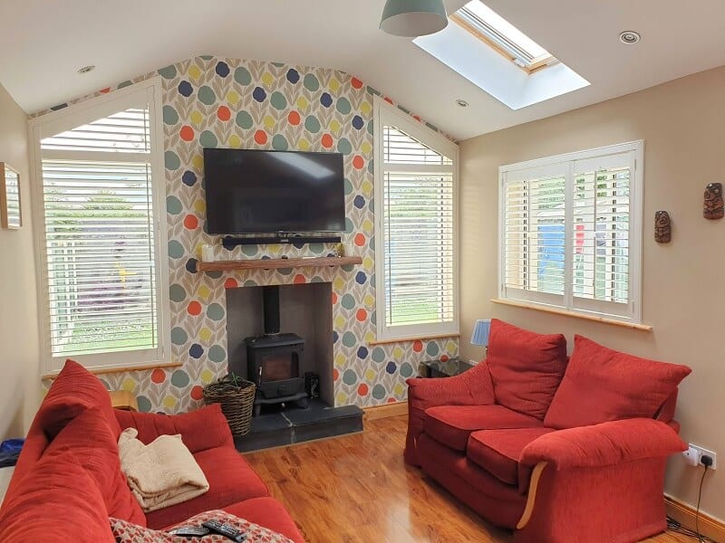 Unusual Plantation Shutters fitted in Athy, Kildare.