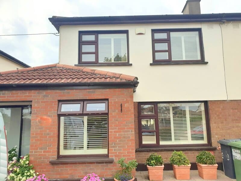 White Plantation Shutters installed in Malahide, Dublin