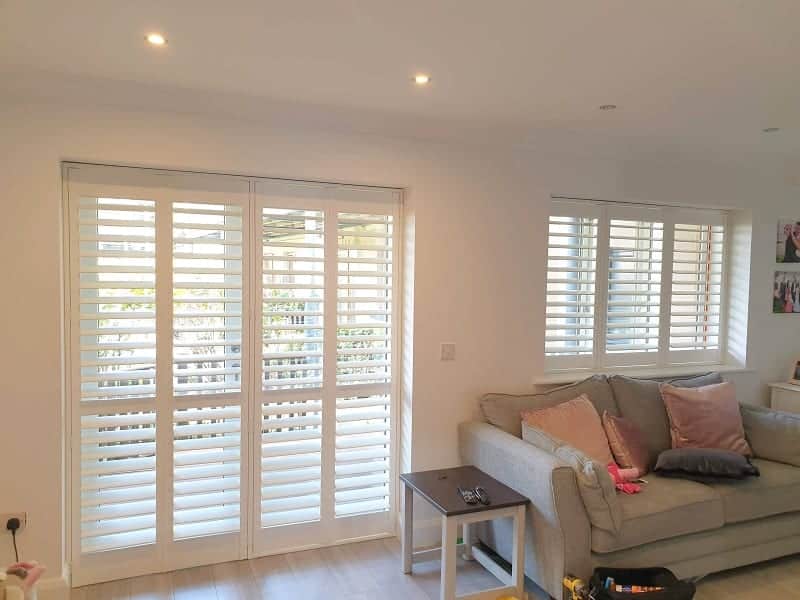 Large Plantation Shutters installed in Baldoyle, Co Dublin.