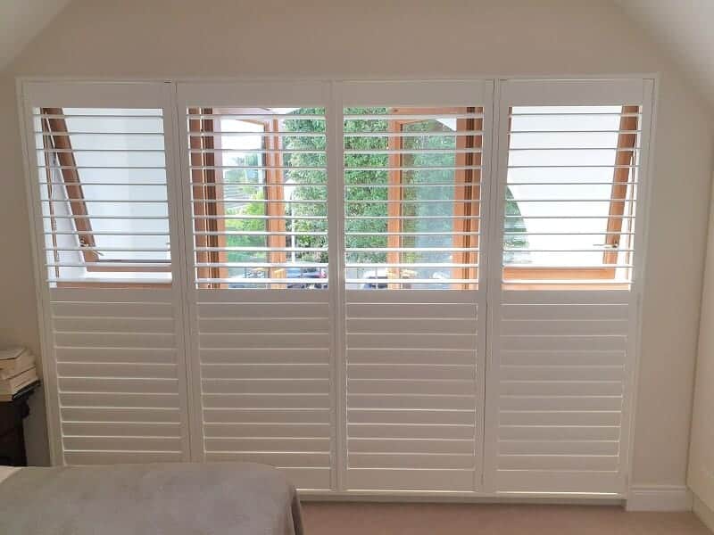 Large White Shutters installed in Cabintelly, Co Dublin