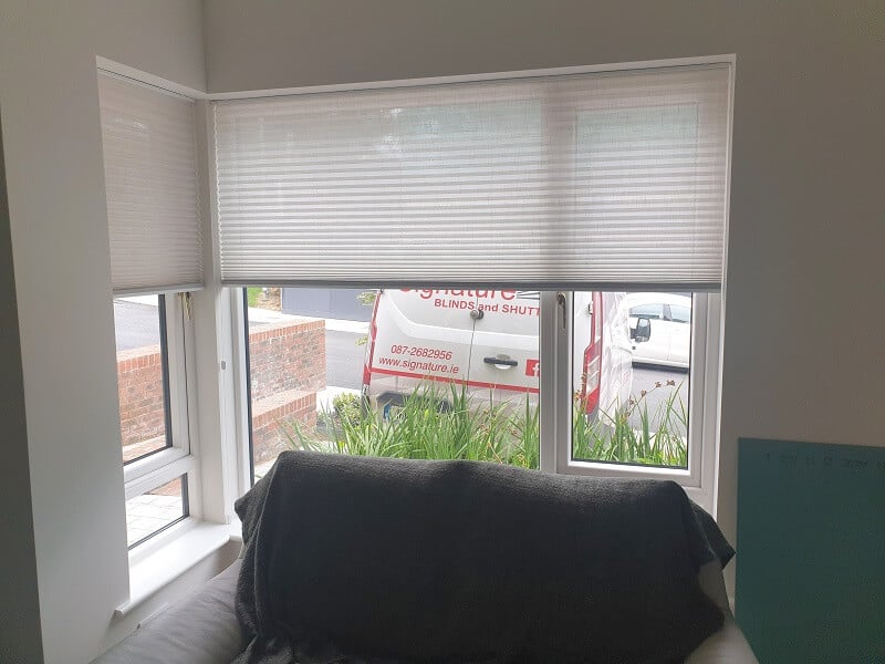 Pleated and Duette blinds installed in Goatstown, Dublin