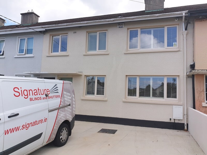 Stunning white Plantation Shutters fitted in Deansgrange, Dublin 4