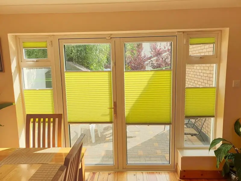 Pleated blinds installed in Clonsilla, Dublin 15