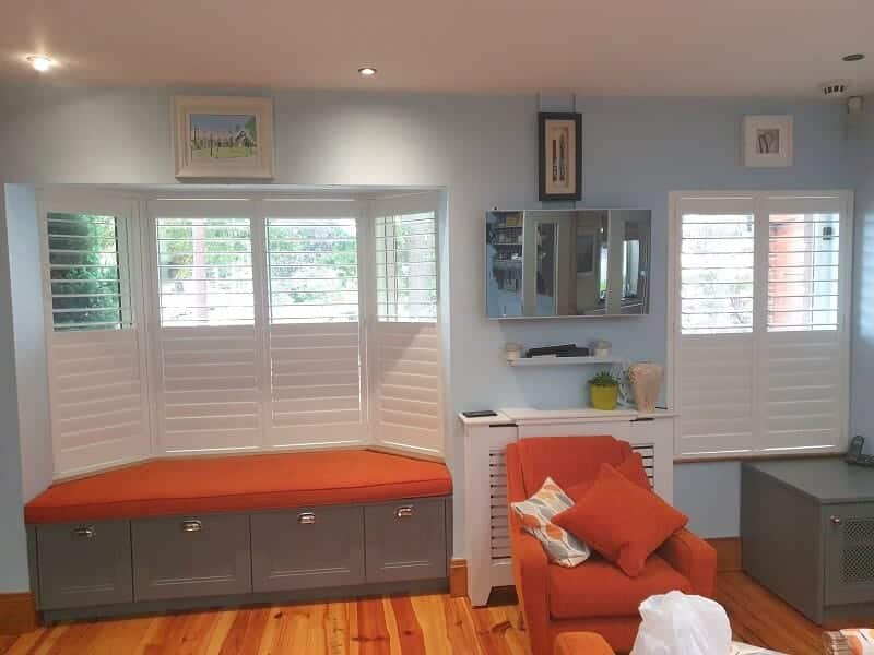 Shaped and Standard Shutters installed in Stillorgan, Dublin