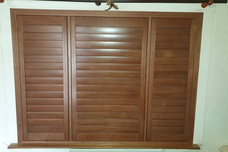 Brown Shutters installed in Cabra, Dublin 7.