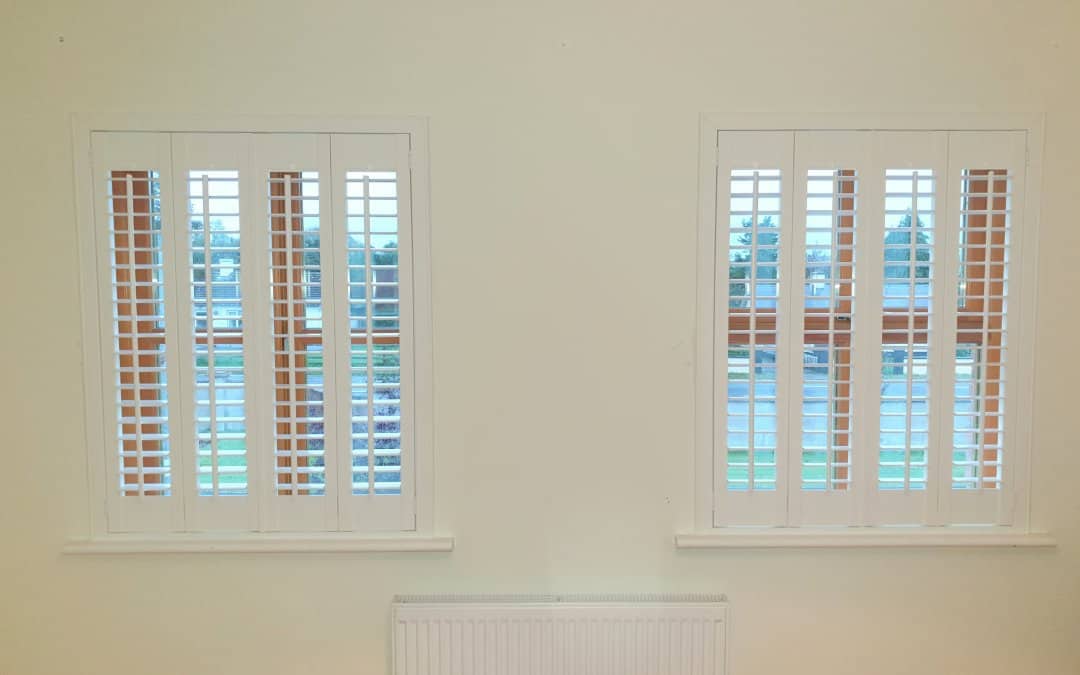 White Plantation Shutters installed in a beautiful home