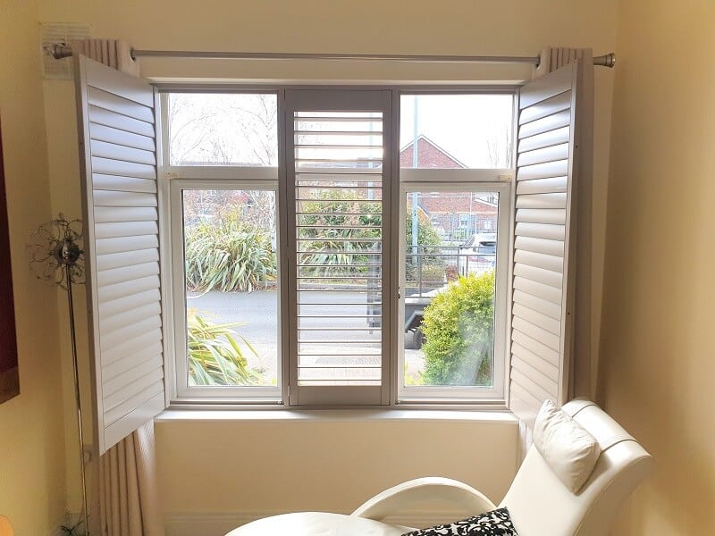 Grey Plantation Shutters installed in Castaheany, Dublin 15