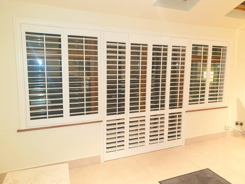 White plantation Shutters installed in Clonshaugh, Dublin 17