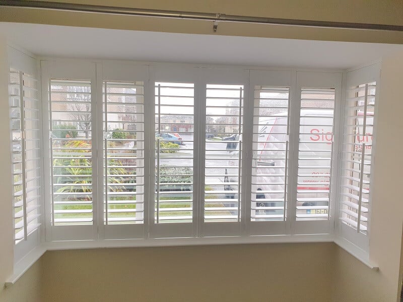 White Plantation Shutters fitted in Tyrrelstown, Co Dublin.