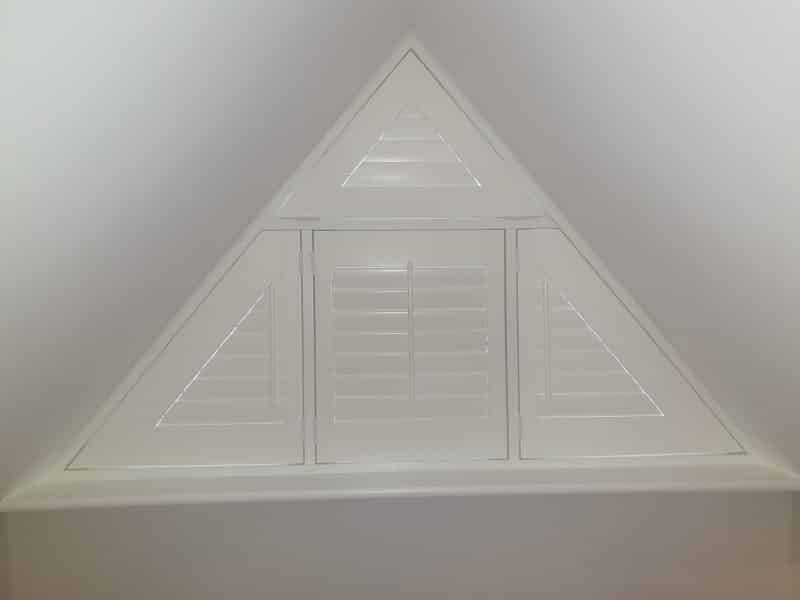 Titan Silk White Apex Plantation Shutter fitted in Donabate, Dublin