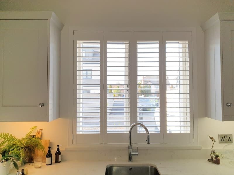 Hardwood Plantation Shutters installed in Waterstown Avenue, Palmerstown, Co Dublin.