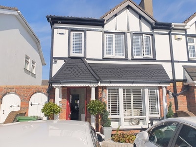 Pure White Shutters installed in  Clarehall, Dublin 17