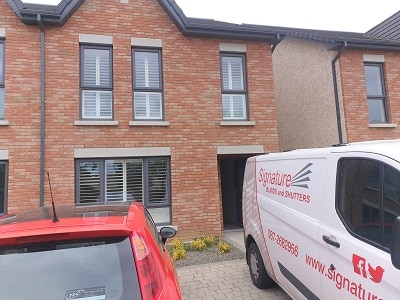 Plantation Shutters and Pleated blinds Installed in Castlefield Hall, Clonsilla.