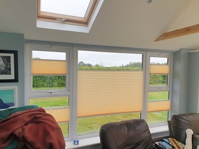 Pleated Blinds installed in the Ward, County Dublin