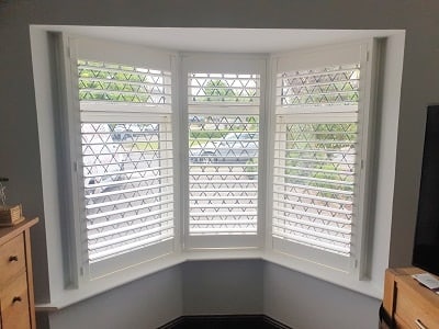 Pure White Plantation Shutters installed in Ratoath, Meath.