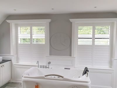 Solid Wood Plantation Shutters fitted in Blessington, Wicklow.