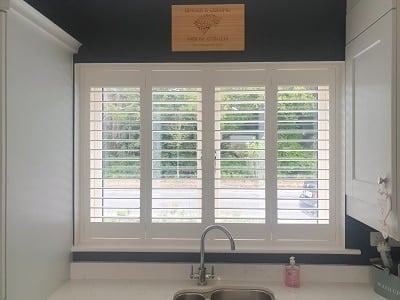 Plantation Shutters with free-features installed in Lucan, Dublin.