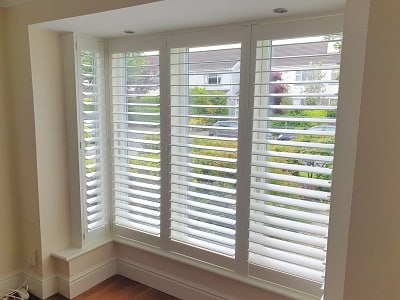 White Plantation Shutters installed in Delwood, Castleknock, Dublin 15.