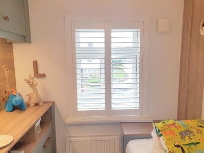 Silk White Plantation Shutters fitted in Roselawn, Dublin 15