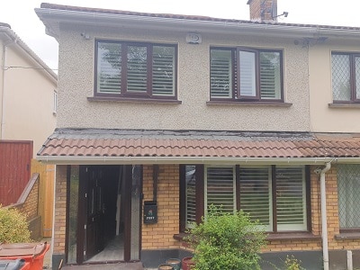 White Plantation Shutters fitted in Raheny, Dublin 5