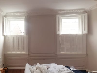 Weston Tier on Tier Shutters installed in Rathmines, Dublin 6.