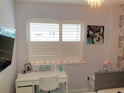 White Plantation Shutters installed in Swords, Dublin.