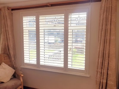 L Frame Plantation Shutters fitted in Cabra, Dublin 7.