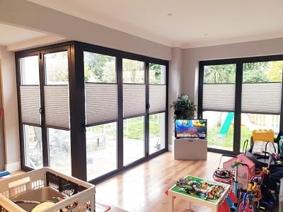 Multi-Function Pleated Blinds installed in Walkinstown, Dublin.