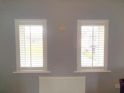 White Plantation Shutters installed in Termonfeckin, Louth.