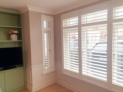 White Titan Shutters fitted in Fairhaven, Castleknock,  Dublin 15.