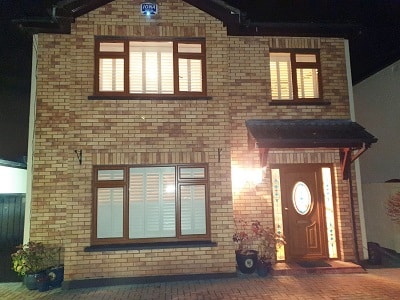 Silk White Shutters from Solidwood Range installed in Celbridge, Kildare.