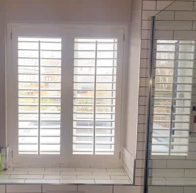 Solidwood Window Shutters – and PVC Shutters installed in Sandymount, Dublin.