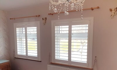 Dublin Shutters -Weston Range Silk White Shutters in Ayrfield, Dublin 13