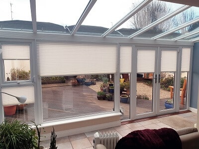 Pleated Blinds installed in Dun Laoighre, South Dublin.