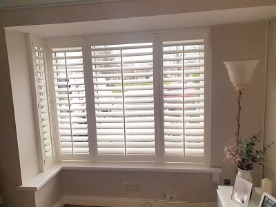 Shutter Experts in Dublin -Silk White Weston & Titan Range Shutters fitted in Castelknock, Dublin 15