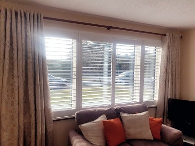 76mm Solidwood Shutters installed in Delgany, Wicklow