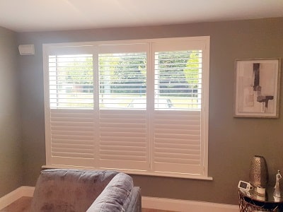 Dun Rioga, Dunshaughlin Silk White Plantation Shutter Blinds in Meath.