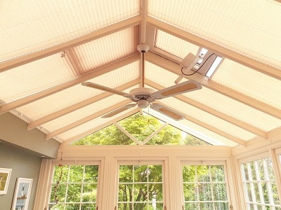 Pleated Roof Blinds installed in Booterstown, Dublin.