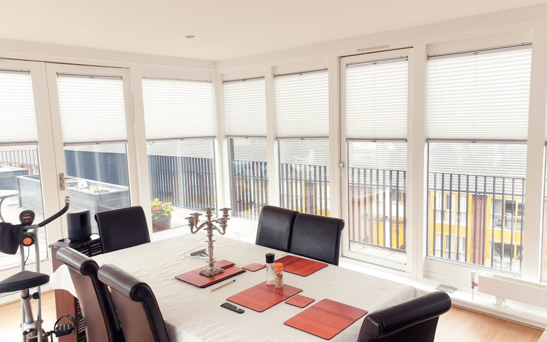White Pleated Blinds fitted in Glasnevin, Dublin 11
