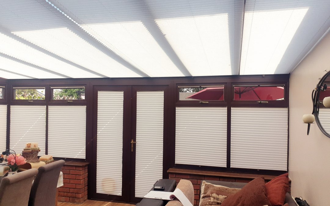 Pleated Window and Roof blinds installed in Firhouse, Dublin 24