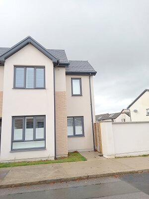 89mm Louver Plantation Shutters in Pure white fitted in Newcastle.