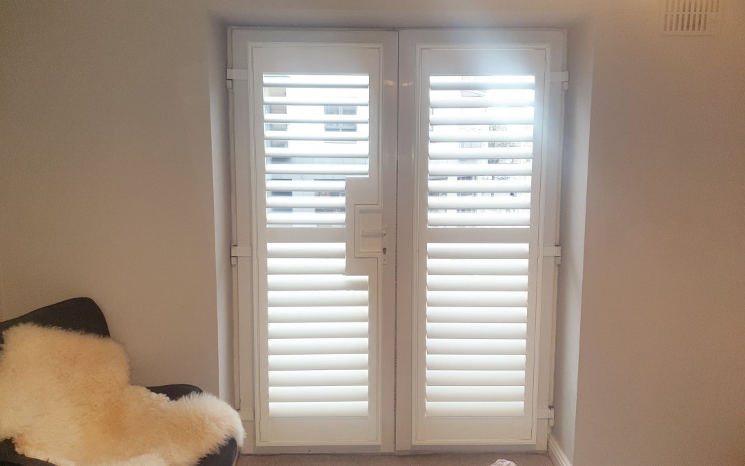 Solidwood Shutters with French Door Cut Outs in Dublin 1