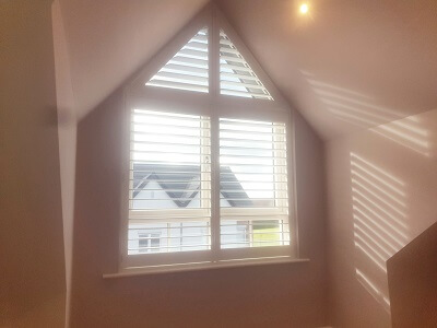 Shaped Titan Shutters in Greenhills. Triangular Shutter in Dublin 12