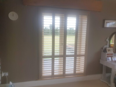 Solidwood Shutter in Dunshaughlin. Grey Shutters in Meath