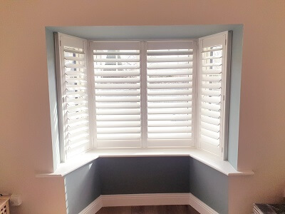 Plantation Shutters in Cabra. 89mm Louver Weston Shutters in Dublin.