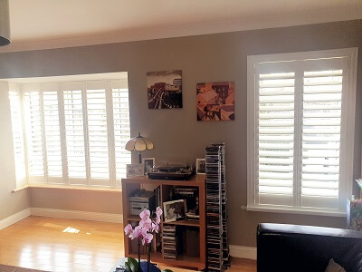 Silk White Shutters in Lucan. Plantation Blinds in Dublin.