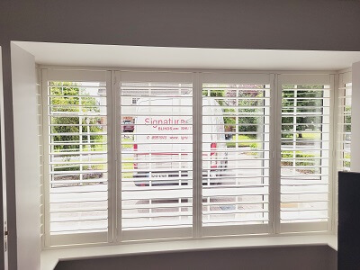 Amazing Silk White shutters in Ratoath. Plantation Blinds in Meath